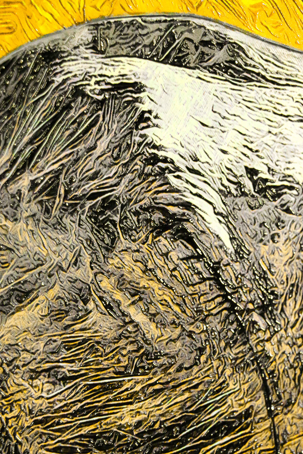 Golden Savannah Sentinel — 3D Haptic Embossed High-Gloss Luxury Wall Art Home & Garden > Decor > Artwork > Posters, Prints, & Visual Artwork Insigne Art Design