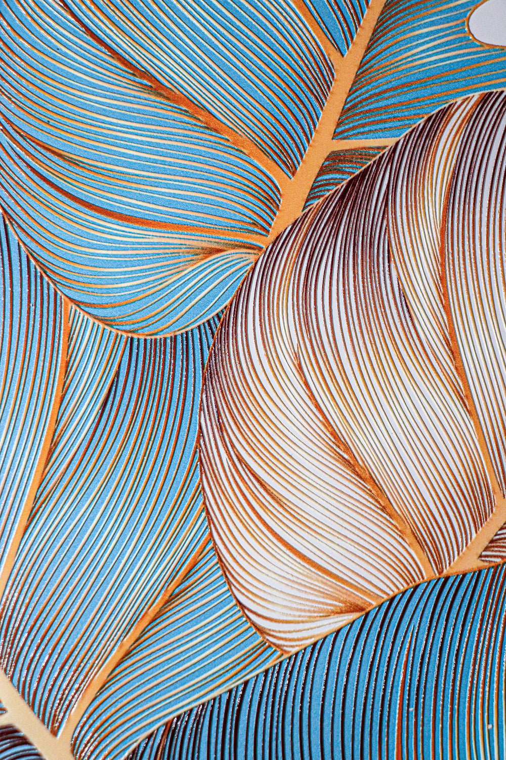 Azure Gilded Monstera — 3D Haptic Embossed High-Gloss Luxury Wall Art Home & Garden > Decor > Artwork > Posters, Prints, & Visual Artwork Insigne Art Design