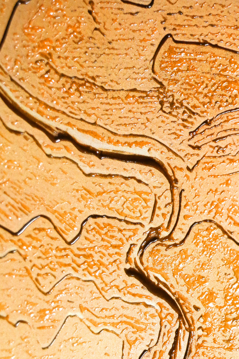 Ochre & Teal Linear Harmony — 3D Haptic Embossed High-Gloss Luxury Wall Art Home & Garden > Decor > Artwork > Posters, Prints, & Visual Artwork Insigne Art Design