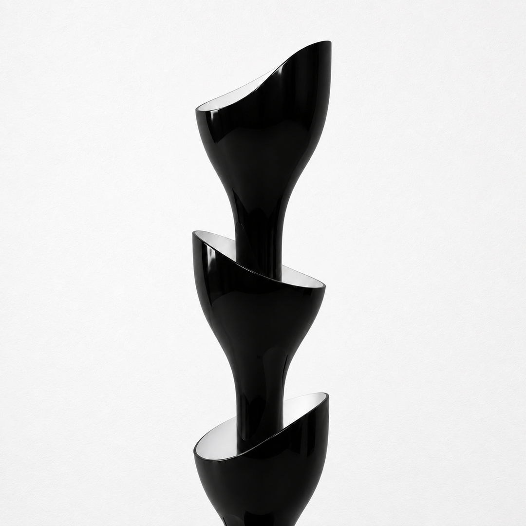 Floral Floor Lamp | Black by Interior Moderna