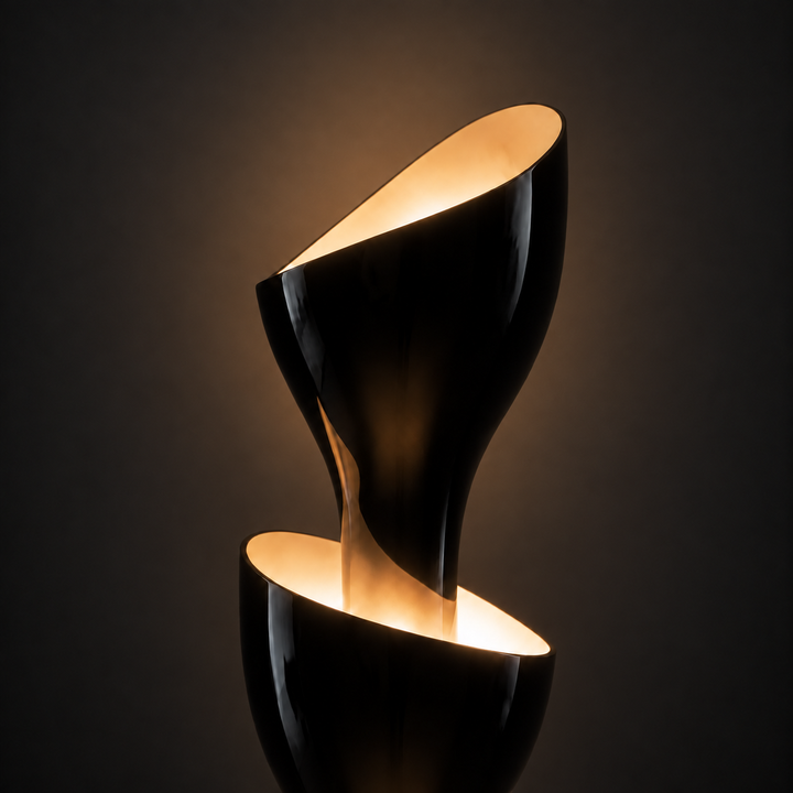 Floral Floor Lamp | Black by Interior Moderna - view 4