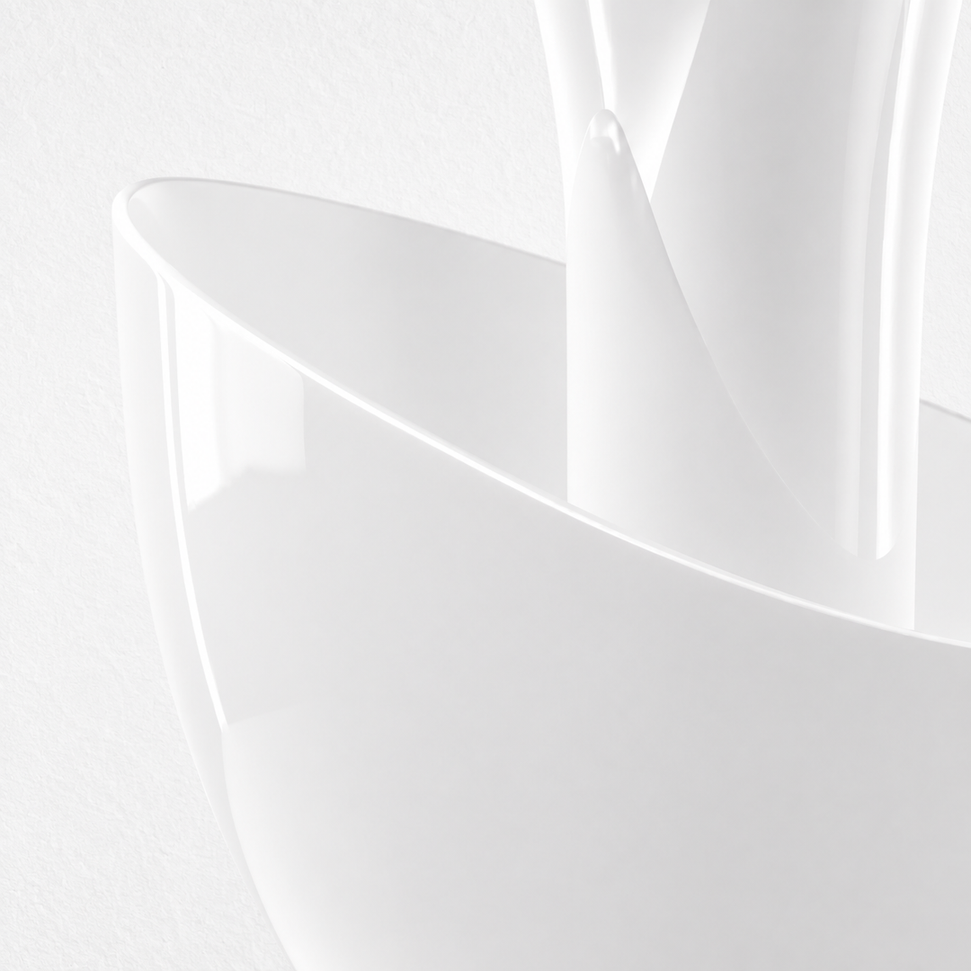 Floral Floor Lamp | White by Interior Moderna - view 5