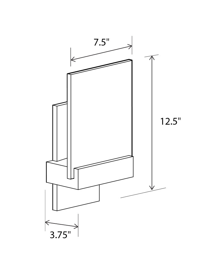 Fortis LED Wall Sconce by Cerno Sconces Cerno