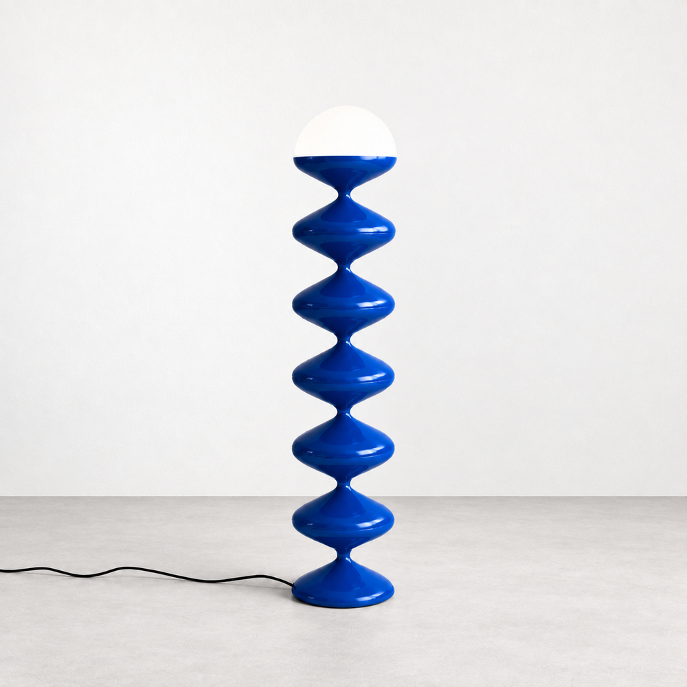 Gourd Floor Lamp | Blue by Interior Moderna - view 2