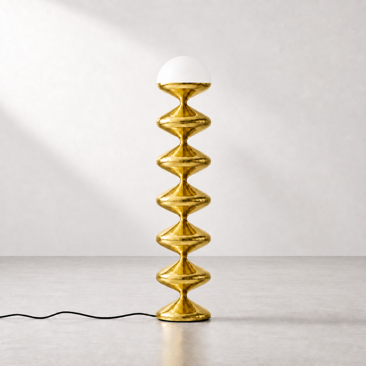 Gourd Floor Lamp | Gold by Interior Moderna - view 6