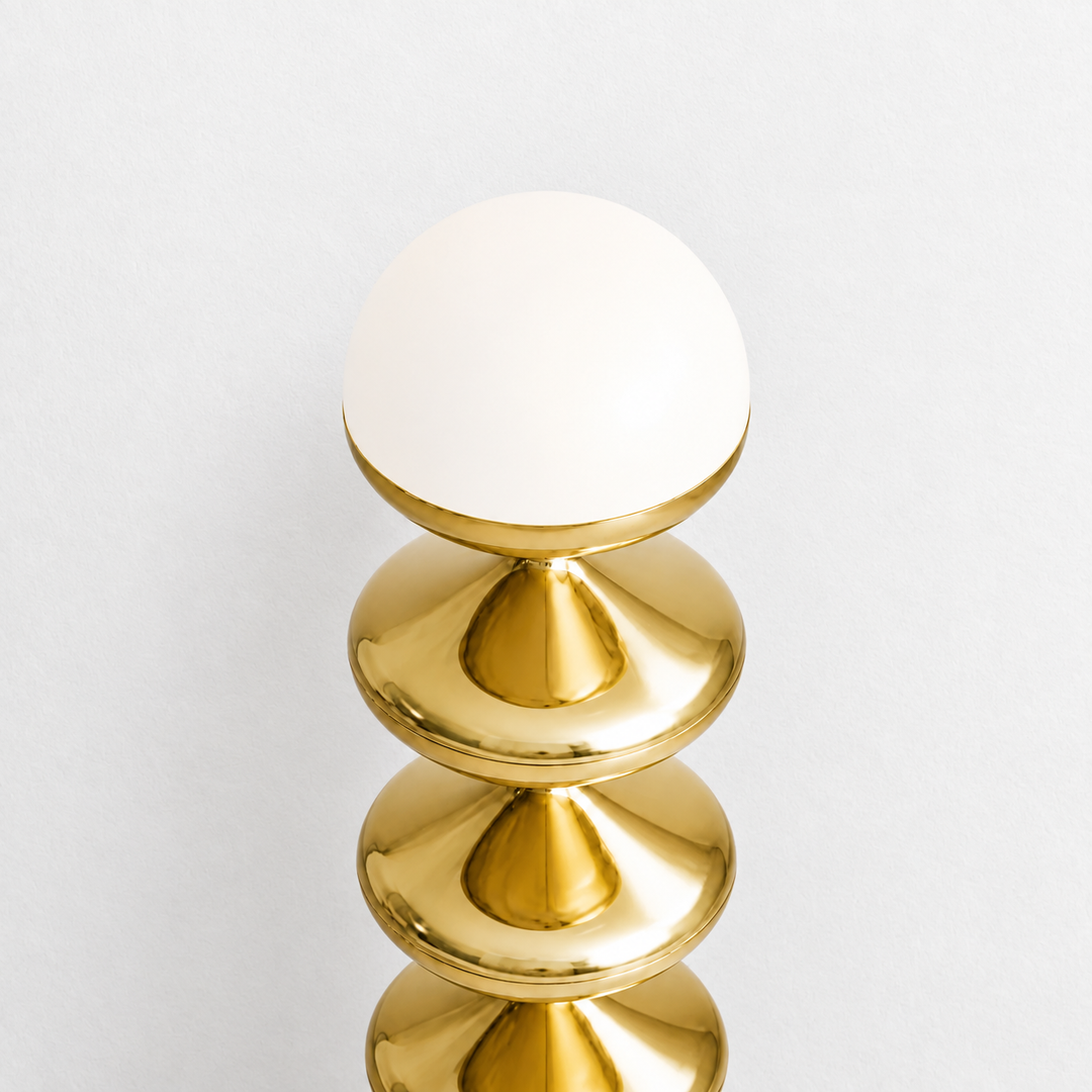 Gourd Floor Lamp | Gold by Interior Moderna - view 4