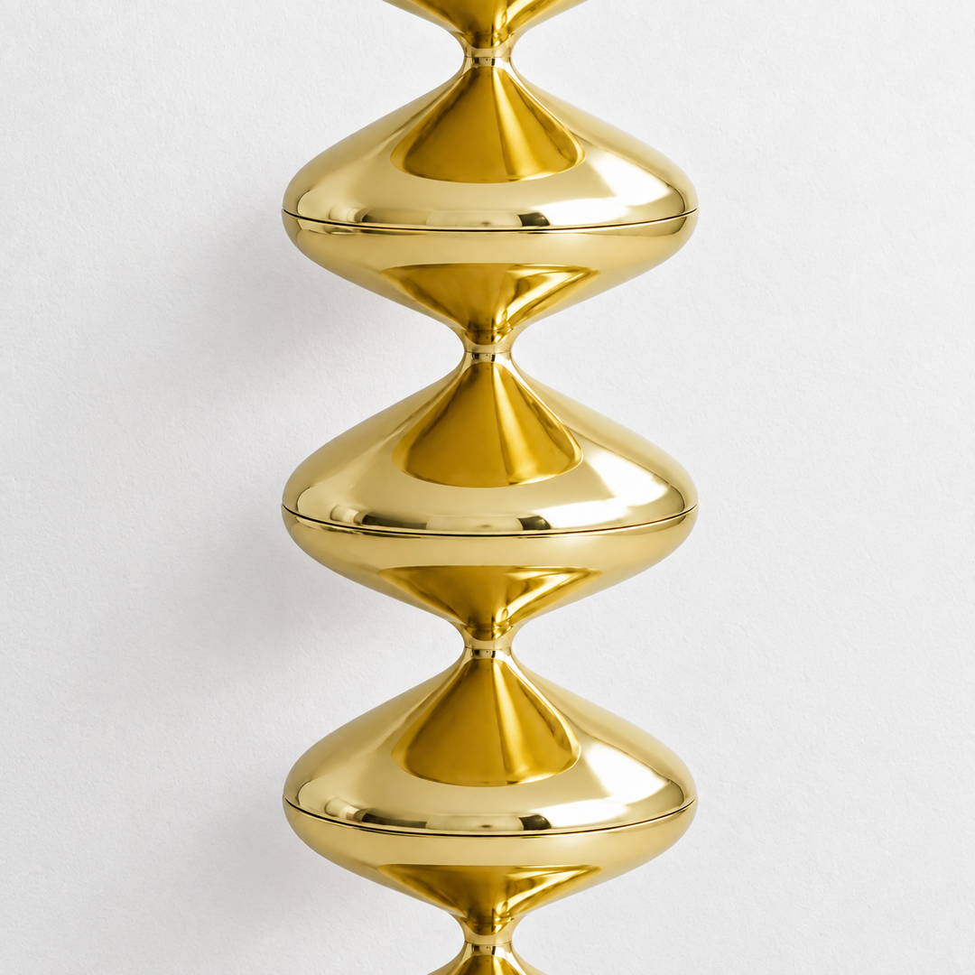 Gourd Floor Lamp | Gold by Interior Moderna - view 3