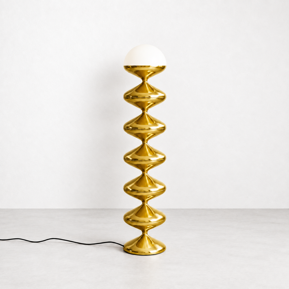 Gourd Floor Lamp | Gold by Interior Moderna - view 2