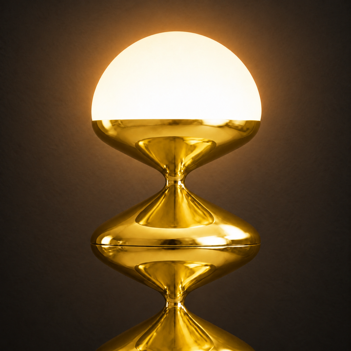 Gourd Floor Lamp | Gold by Interior Moderna - view 7