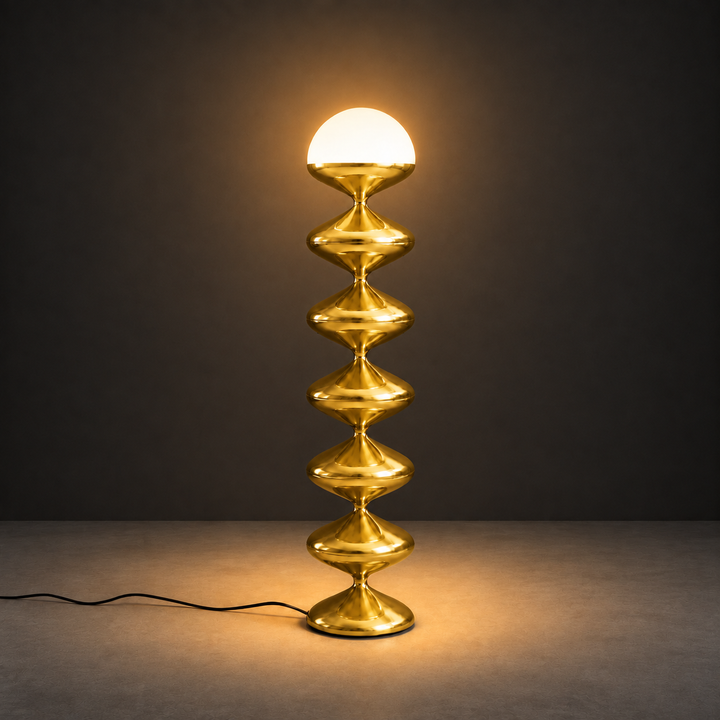 Gourd Floor Lamp | Gold by Interior Moderna