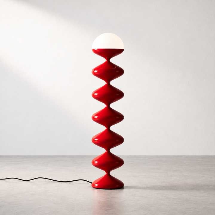 Gourd Floor Lamp | Couture Red by Interior Moderna - view 6