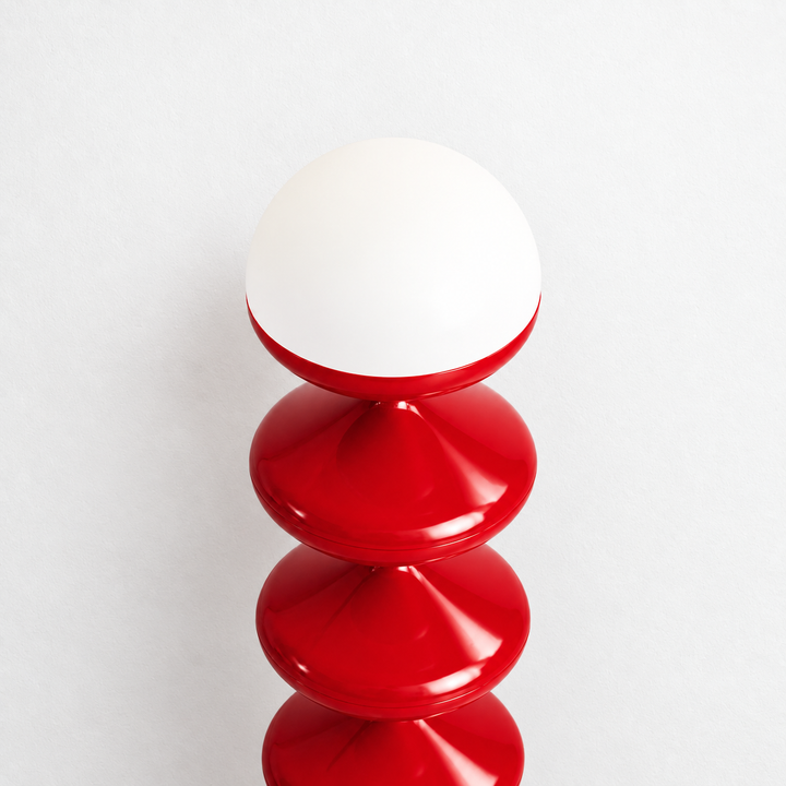 Gourd Floor Lamp | Couture Red by Interior Moderna - view 4