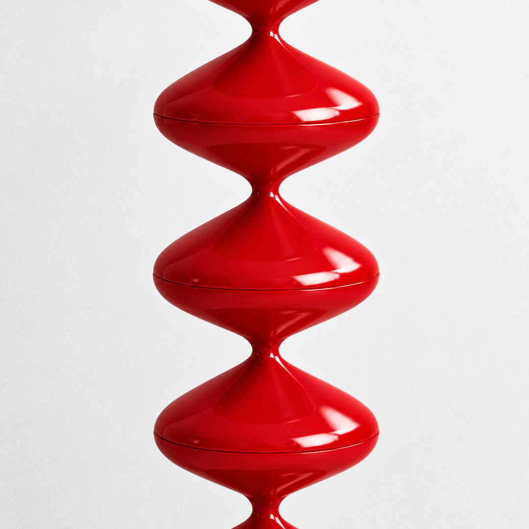 Gourd Floor Lamp | Couture Red by Interior Moderna - view 3