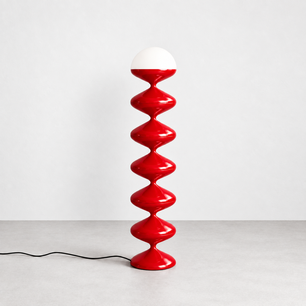Gourd Floor Lamp | Couture Red by Interior Moderna - view 2