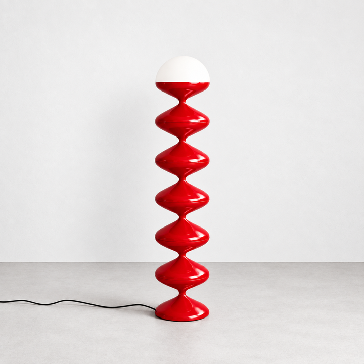 Gourd Floor Lamp | Couture Red by Interior Moderna - view 2