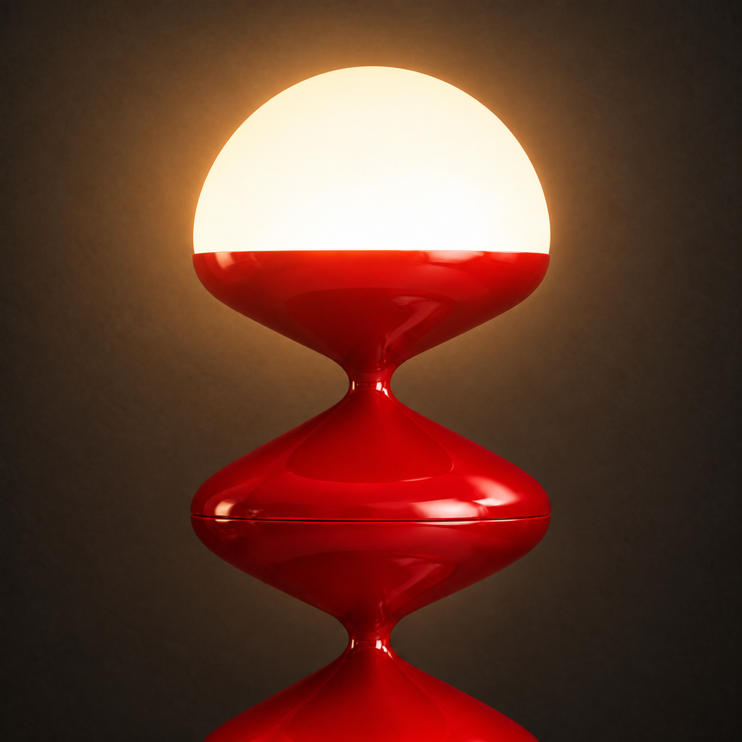 Gourd Floor Lamp | Couture Red by Interior Moderna - view 7