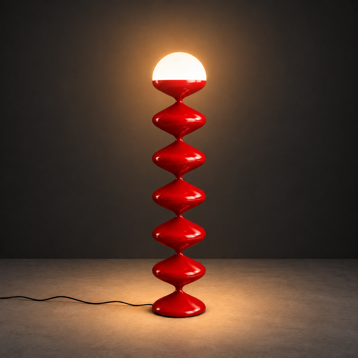Gourd Floor Lamp | Couture Red by Interior Moderna