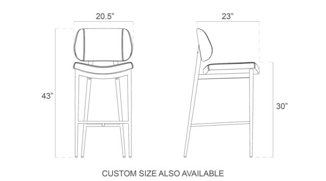 Fiona Barstool Bar Stools Elite Modern