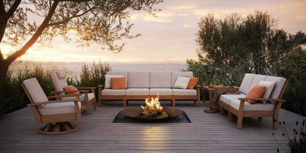 Haven Deep Seating Left Seat Module by Barlow Tyrie – Haven collection lifestyle