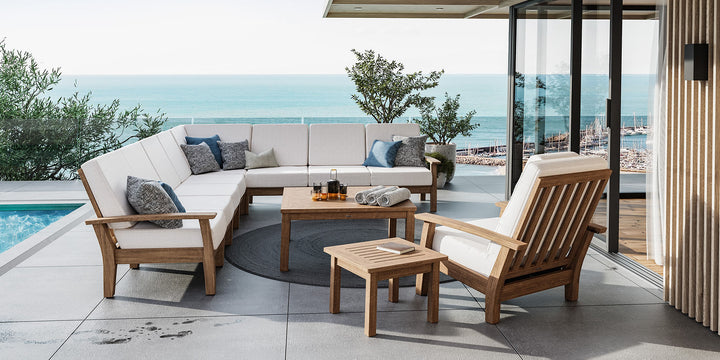 Haven Swivel Rocker by Barlow Tyrie – Haven collection lifestyle