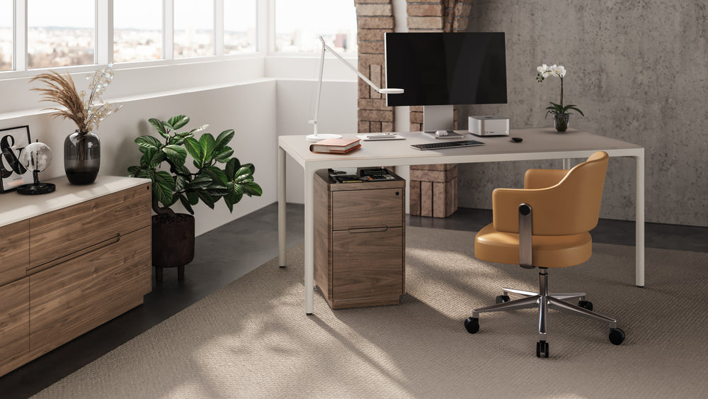 Luma 6763S Stationary Desk lifestyle