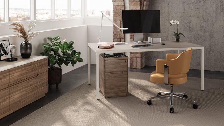 Luma 6763S Stationary Desk lifestyle