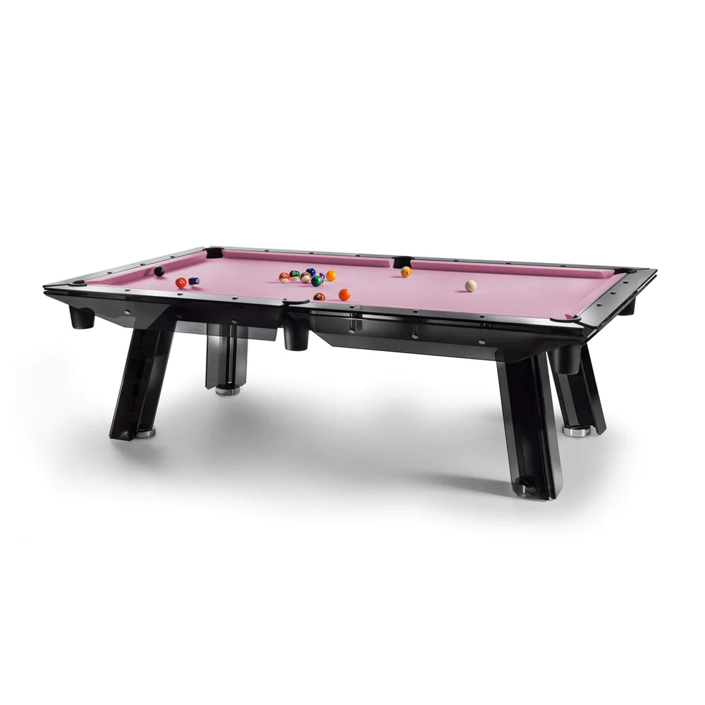 Filotto Black Smoked Glass Billiard Table Pool Tables Impatia