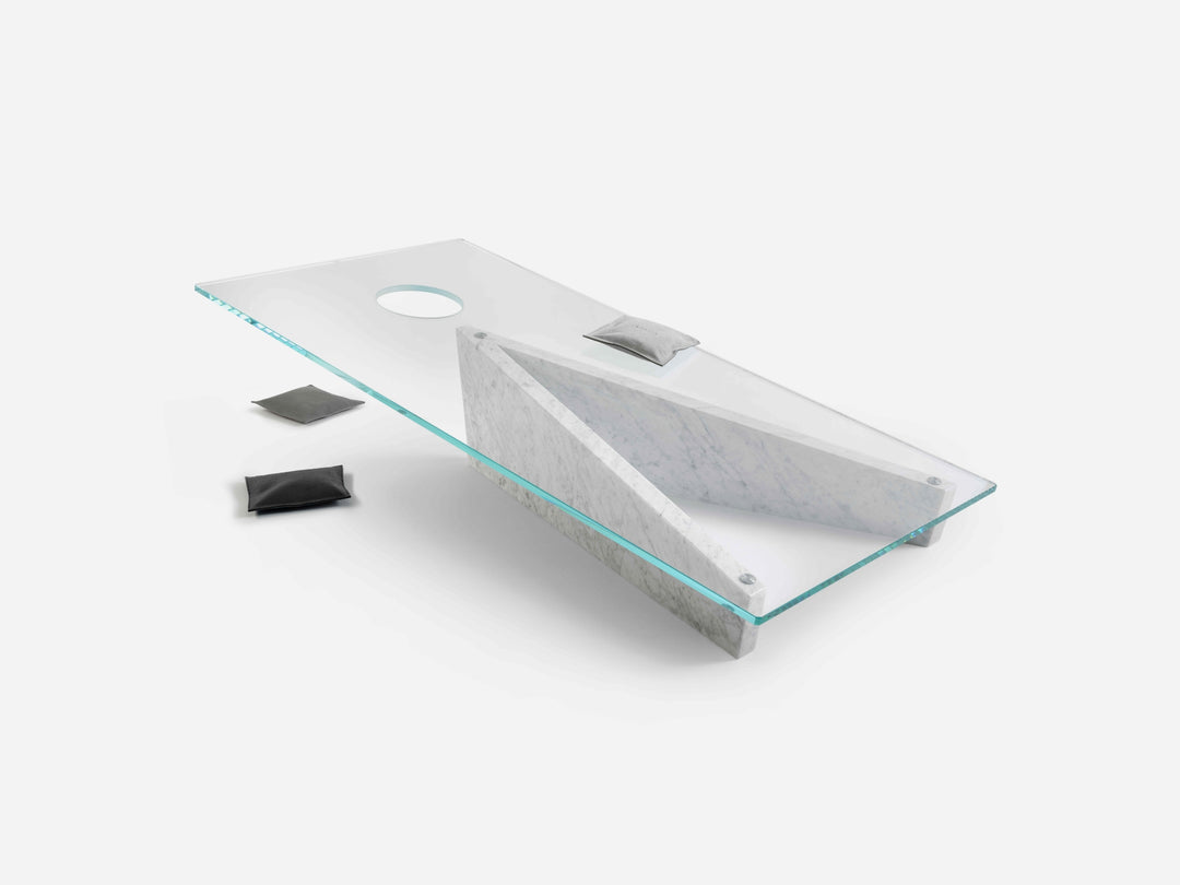 Lancio Marble Cornhole Game by Impatia detail