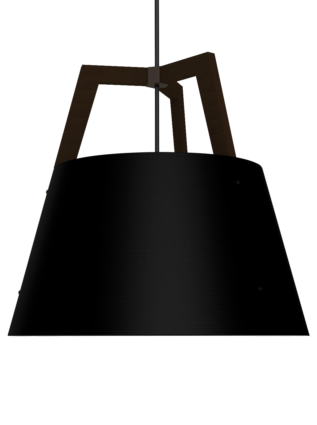 Imber Pendant by Cerno - matte black dark walnut product image