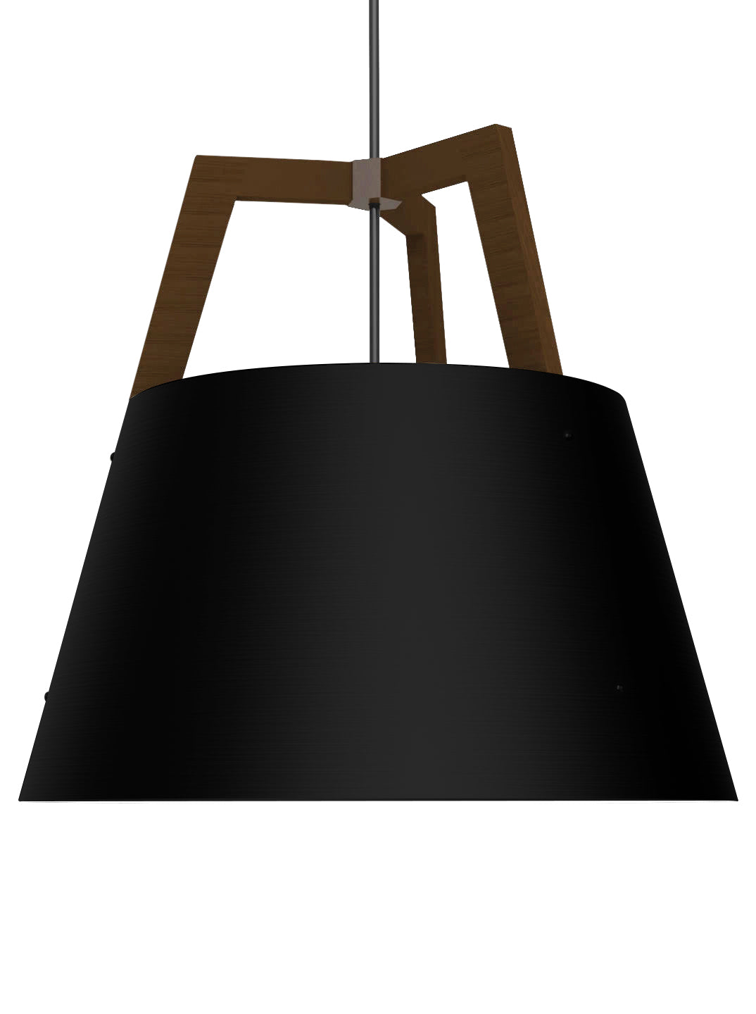 Imber Pendant by Cerno - matte black walnut product image