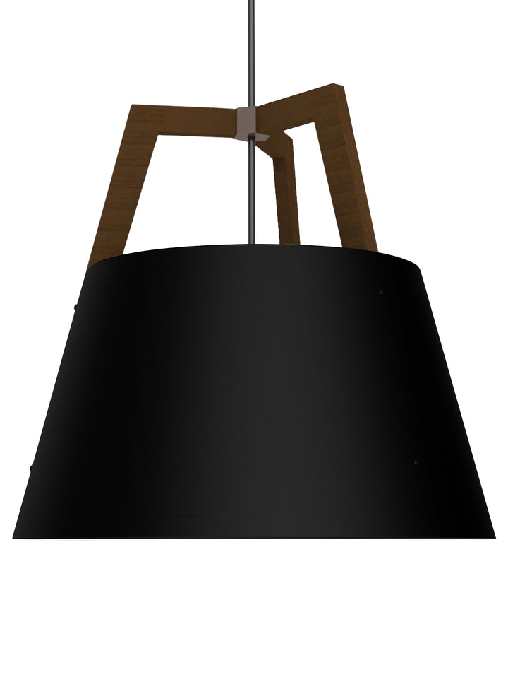 Imber Pendant by Cerno - matte black walnut product image