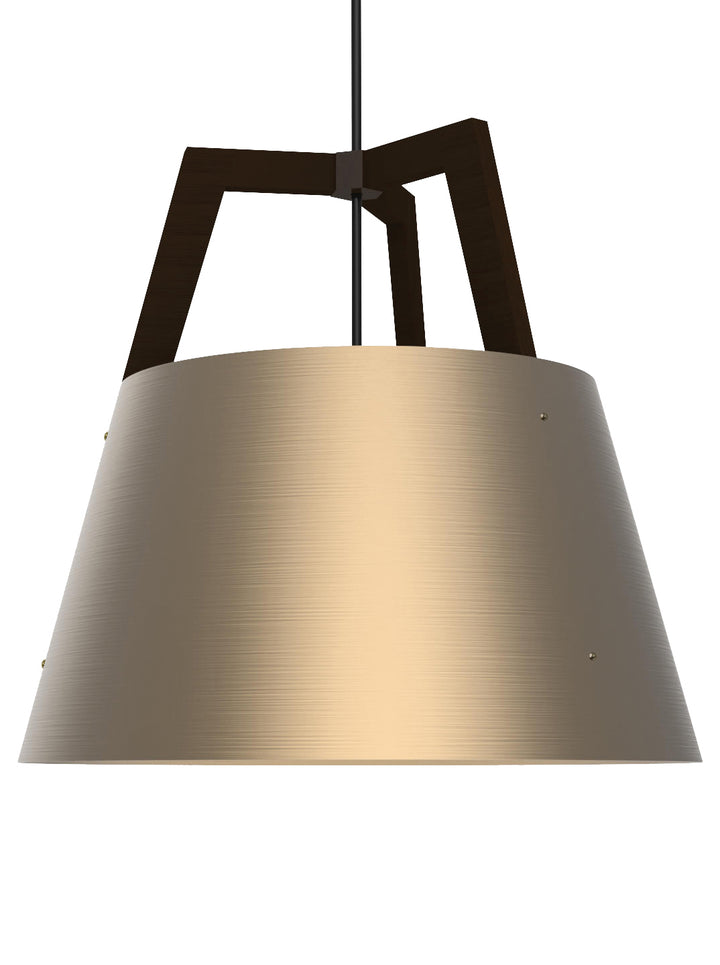 Imber Pendant by Cerno - rose gold dark walnut product image