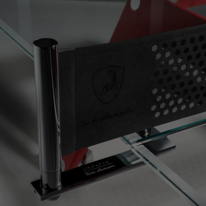 Lungolinea Leather Tonino Lamborghini Edition Ping Pong Table by Impatia detail
