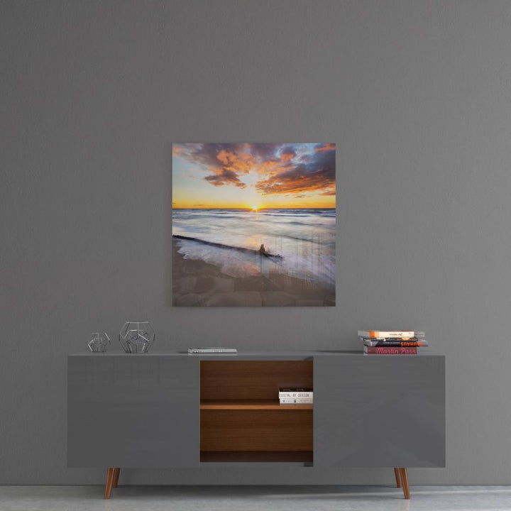 Sunset Glass Wall Art.