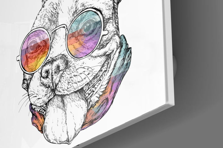 Dog Glass Wall Art.