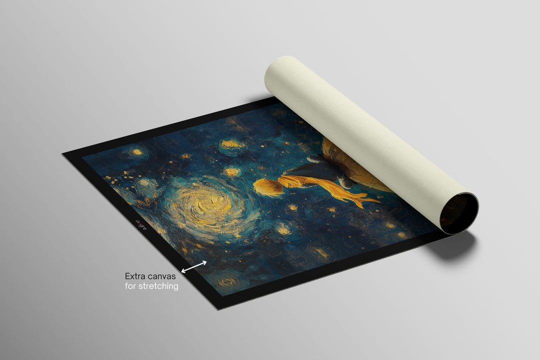 Starlit Wanderer — Haptic 3D Embossed + Gloss Lacquer Print Insigne Art Design