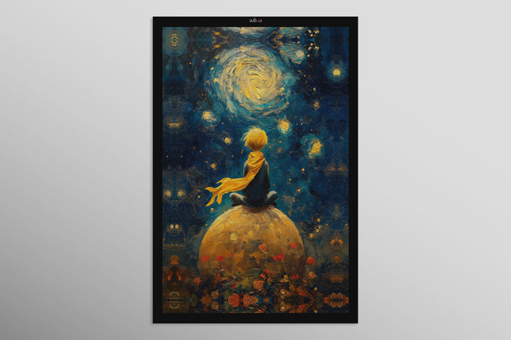 Starlit Wanderer — Haptic 3D Embossed + Gloss Lacquer Print Insigne Art Design