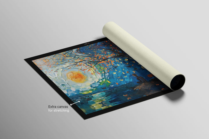 Lunar Serenade — Haptic 3D Embossed + High-Gloss Lacquer Print Insigne Art Design