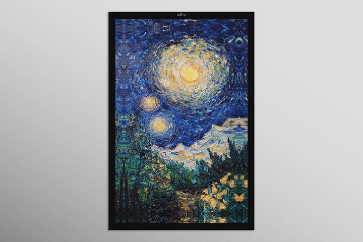 Celestial Whorl — Haptic 3D Embossed + Gloss Lacquer Print Insigne Art Design
