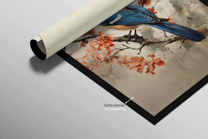Sapphire Songbird — Haptic 3D Embossed + High-Gloss Lacquer Print Insigne Art Design