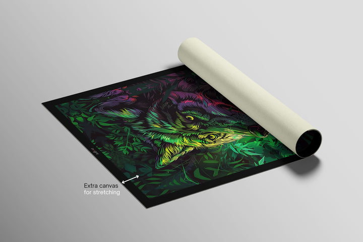Neon Canopy Alpha — Haptic 3D Embossed + High-Gloss Lacquer Print Insigne Art Design