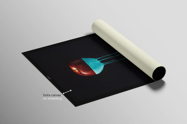 Crimson &amp; Cyan Drip — 3D Haptic Embossed High-Gloss Luxury Wall Art Home &amp; Garden > Decor > Artwork > Posters, Prints, &amp; Visual Artwork Insigne Art Design