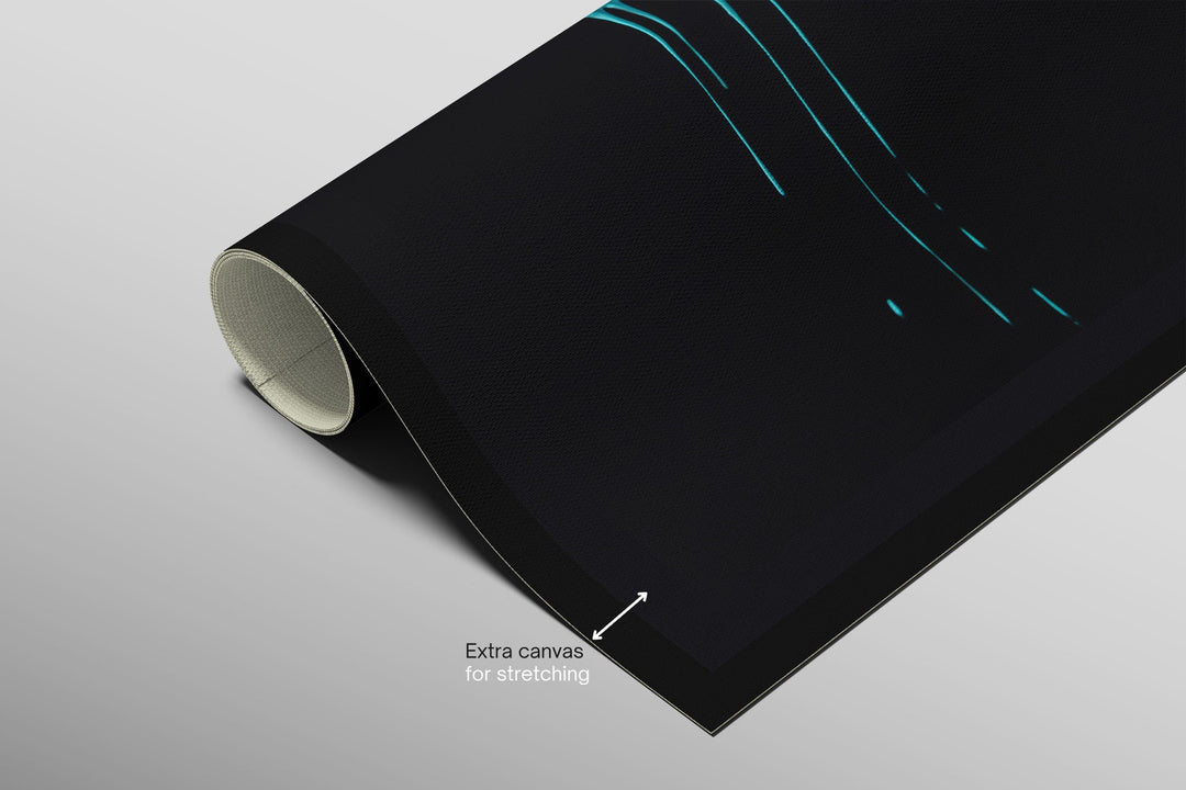 Crimson &amp; Cyan Drip — 3D Haptic Embossed High-Gloss Luxury Wall Art Home &amp; Garden > Decor > Artwork > Posters, Prints, &amp; Visual Artwork Insigne Art Design