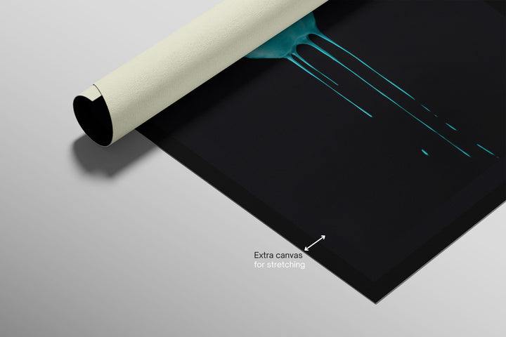 Crimson &amp; Cyan Drip — 3D Haptic Embossed High-Gloss Luxury Wall Art Home &amp; Garden > Decor > Artwork > Posters, Prints, &amp; Visual Artwork Insigne Art Design