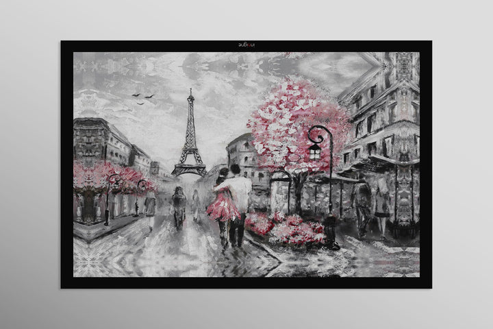 Paris in Bloom — Haptic 3D Embossed + High-Gloss Lacquer Print Home &amp; Garden > Decor > Artwork > Posters, Prints, &amp; Visual Artwork Insigne Art Design