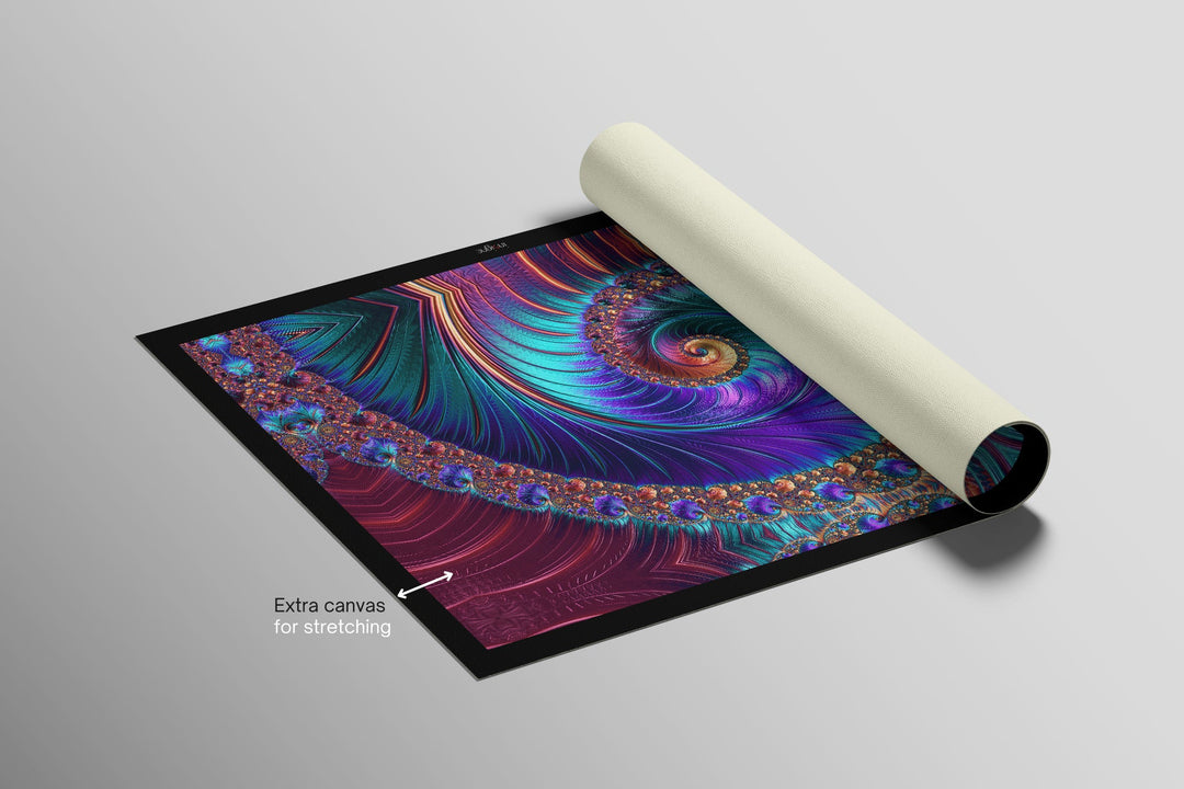 Aurora Spiral Luxe — Haptic 3D Embossed + High-Gloss Lacquer Print Home &amp; Garden > Decor > Artwork > Posters, Prints, &amp; Visual Artwork Insigne Art Design
