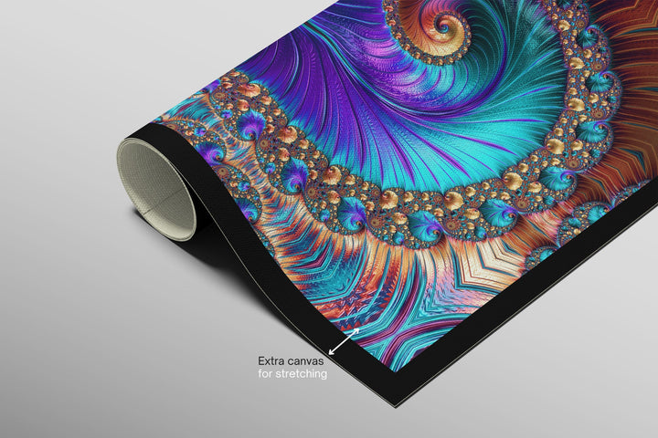 Aurora Spiral Luxe — Haptic 3D Embossed + High-Gloss Lacquer Print Home &amp; Garden > Decor > Artwork > Posters, Prints, &amp; Visual Artwork Insigne Art Design