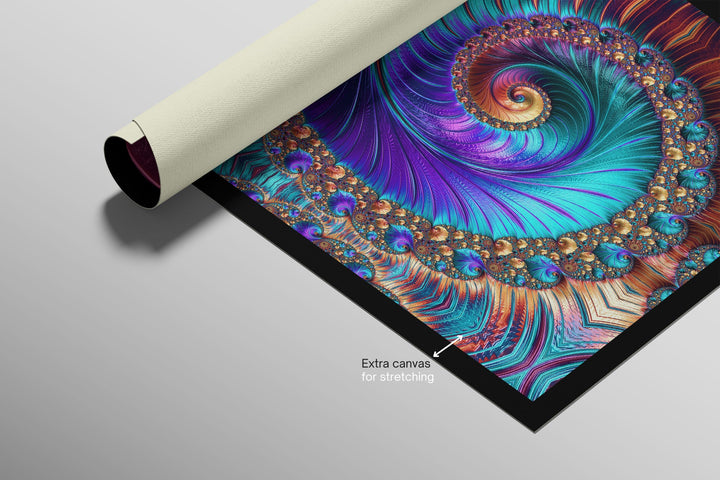 Aurora Spiral Luxe — Haptic 3D Embossed + High-Gloss Lacquer Print Home &amp; Garden > Decor > Artwork > Posters, Prints, &amp; Visual Artwork Insigne Art Design