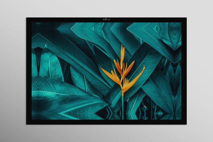 Teal Canopy Flame — Haptic 3D Embossed + Gloss Lacquer Print Home &amp; Garden > Decor > Artwork > Posters, Prints, &amp; Visual Artwork Insigne Art Design