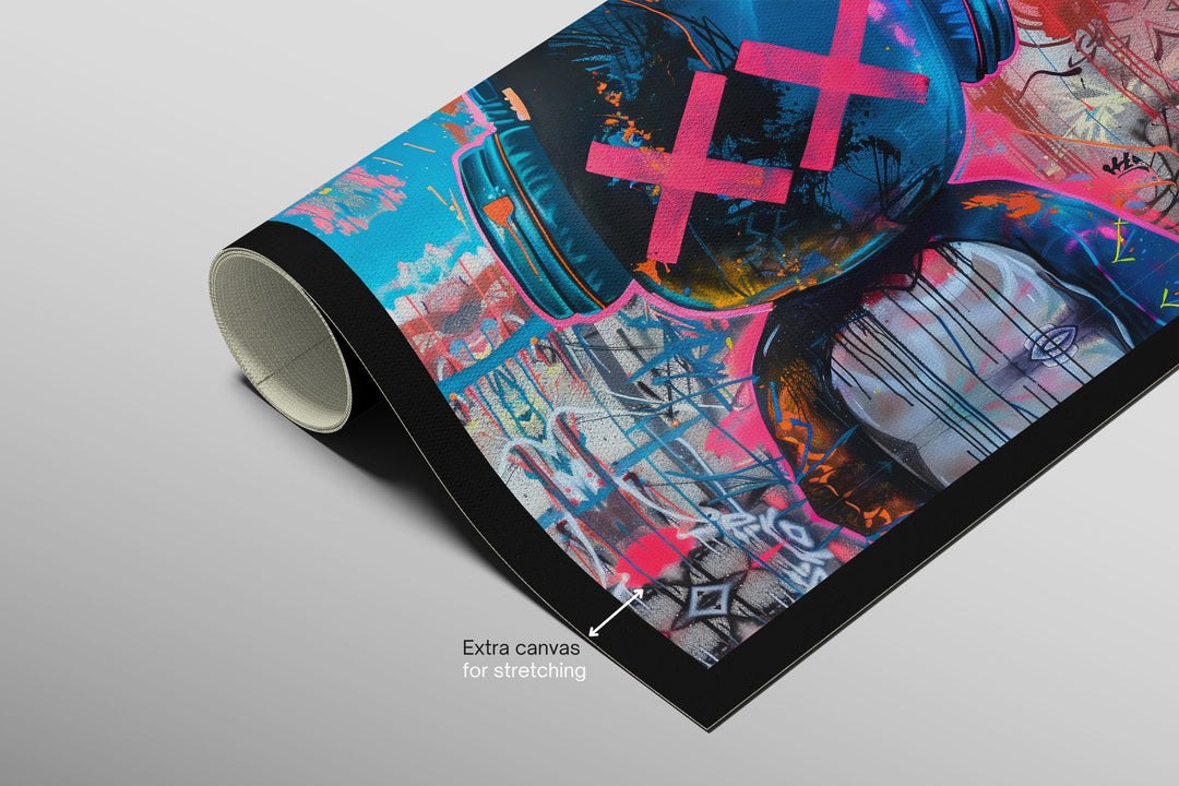 Urban Rebel Bot — 3D Haptic Embossed High-Gloss Luxury Wall Art Insigne Art Design